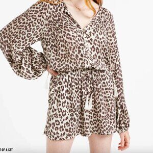 Leopard Print High-Waisted Shorts | Sportsgirl AU | Size 6-8 | NWT